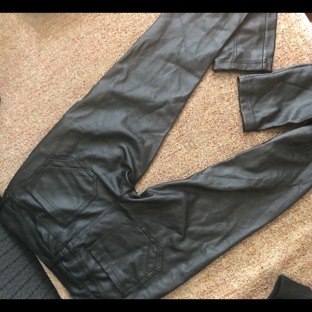 Leather pants/jeans size 1
